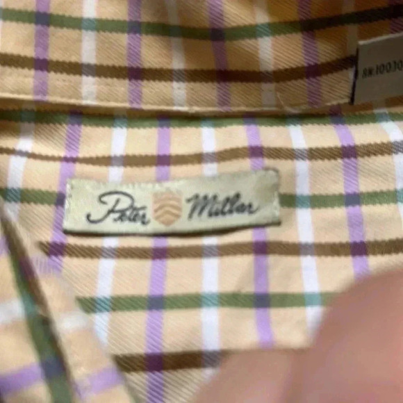 Peter Millar striped button down size XL - Picture 3 of 6